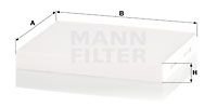 Фільтр повітря салону MANN-FILTER CU24024