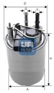 Фільтр палива DIESEL UFI 2408000 (фото 1)