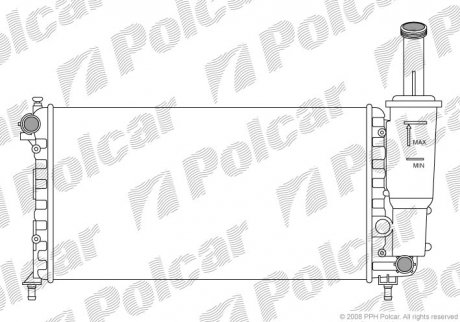 Радіатор охолодження Polcar 3022086
