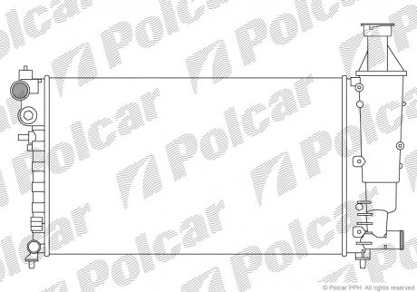 Радіатор охолодження Polcar 2306086