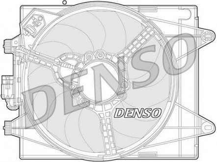 Вентилятор радіатора DENSO DER13005