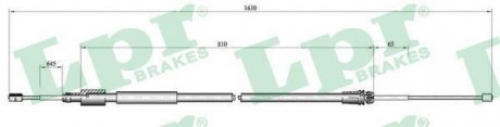 Трос ручного гальма LPR C0098B