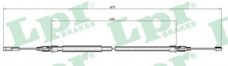 Трос ручного гальма LPR C0059B