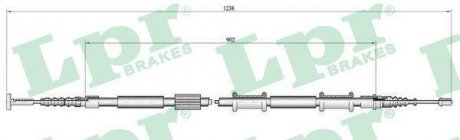Трос ручного гальма LPR C0340B
