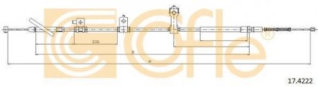 Трос ручного гальма COFLE 174222