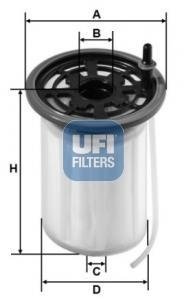 Топливный фильтр UFI 2607900