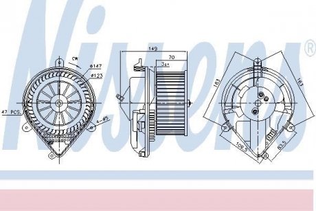 Dmuchawa P306.. NISSENS 87175