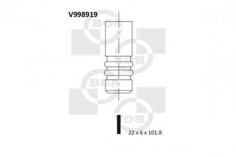 Клапан випускний BGA V998919 (фото 1)