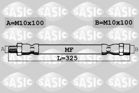 Шланг гальмівний SASIC 6606037 (фото 1)