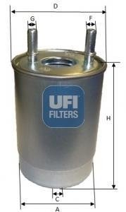 Топливный фильтр UFI 2414700