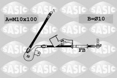 Шланг гальмівний SASIC 6600030