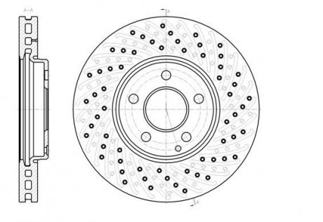 Гальмівний диск REMSA 694310 (фото 1)