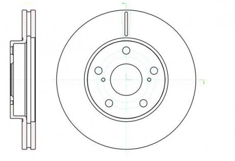 Гальмівний диск REMSA 6104310 (фото 1)