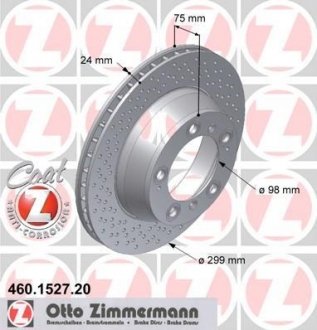 Гальмівний диск ZIMMERMANN 460152720