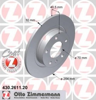 Гальмівний диск ZIMMERMANN 430261120