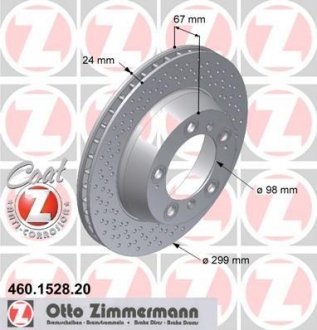Гальмівний диск ZIMMERMANN 460152820
