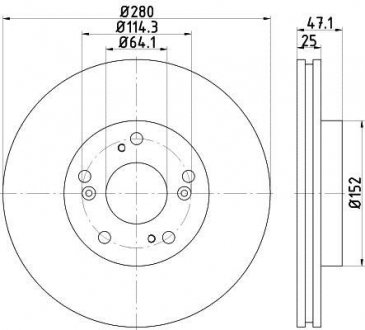 Гальмівний диск TEXTAR 92252503 (фото 1)