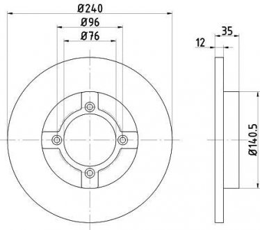 Гальмівний диск TEXTAR 92029300 (фото 1)