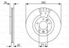 Диск гальмівний BOSCH 0986479500 (фото 1)