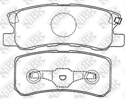 КОЛОДКИ ГАЛЬМ. NiBK PN3450 (фото 1)