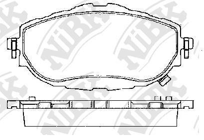 Колодки гальм. NiBK PN21001