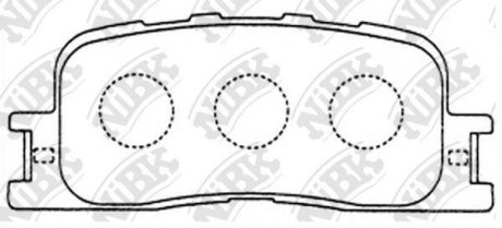 КОЛОДКИ ГАЛЬМ. NiBK PN1458