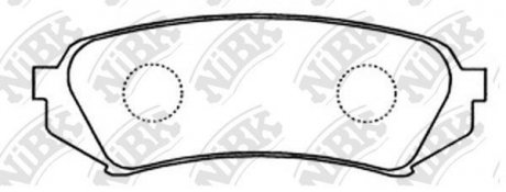 КОЛОДКИ ГАЛЬМ. NiBK PN1412