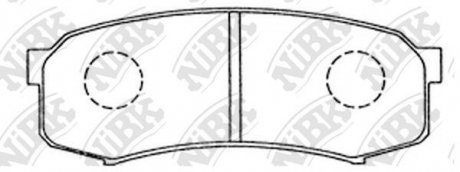 Колодки гальм. NiBK PN1243