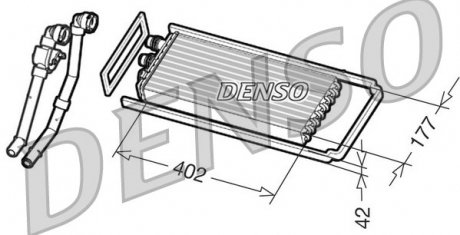 Радіатор пічки DENSO DRR12101