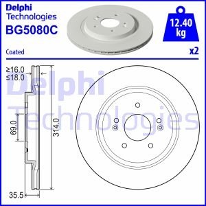 TARCZA HAM.TYL Delphi BG5080C