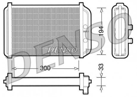 Радіатор пічки DENSO DRR09033 (фото 1)
