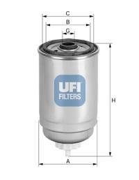 Фільтр палива UFI 2452600