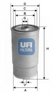 Фільтр палива UFI 2446000