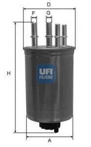 Фільтр палива UFI 2445900 (фото 1)