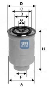 Фільтр палива UFI 2445200 (фото 1)