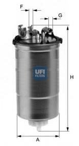Фільтр палива UFI 2442800 (фото 1)