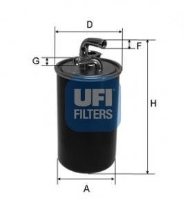 Фільтр палива UFI 2403000 (фото 1)
