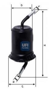 Фільтр палива UFI 3176400