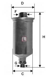 Фільтр палива SOFIMA S1661B