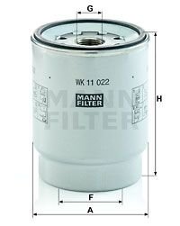 Фільтр палива MANN-FILTER WK11022Z