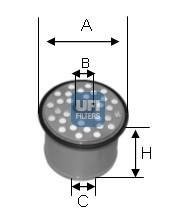 Фільтр палива UFI 2439000 (фото 1)
