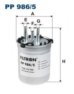 Фільтр палива FILTRON PP9865