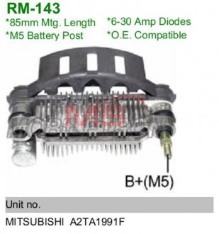 Діодний міст MOBILETRON RM143 (фото 1)