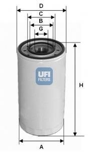 Фільтр масла UFI 2347500 (фото 1)