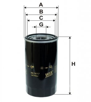 Фільтр масла WIX FILTERS WL7417 (фото 1)