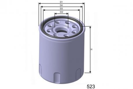 Фільтр масла MISFAT Z452 (фото 1)