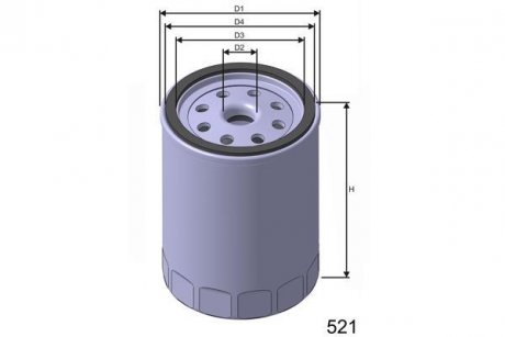 Фільтр масла MISFAT Z438 (фото 1)