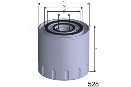 Фільтр масла MISFAT Z305