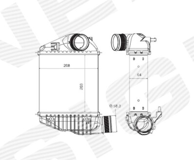 ІНТЕРКУЛЕР | AUDI A6 (C6), 05 - 08 Signeda RI96544Q