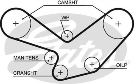 Ремінь ГРМ Gates 5098XS